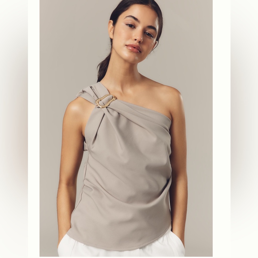 Nwt one shoulder hardware top